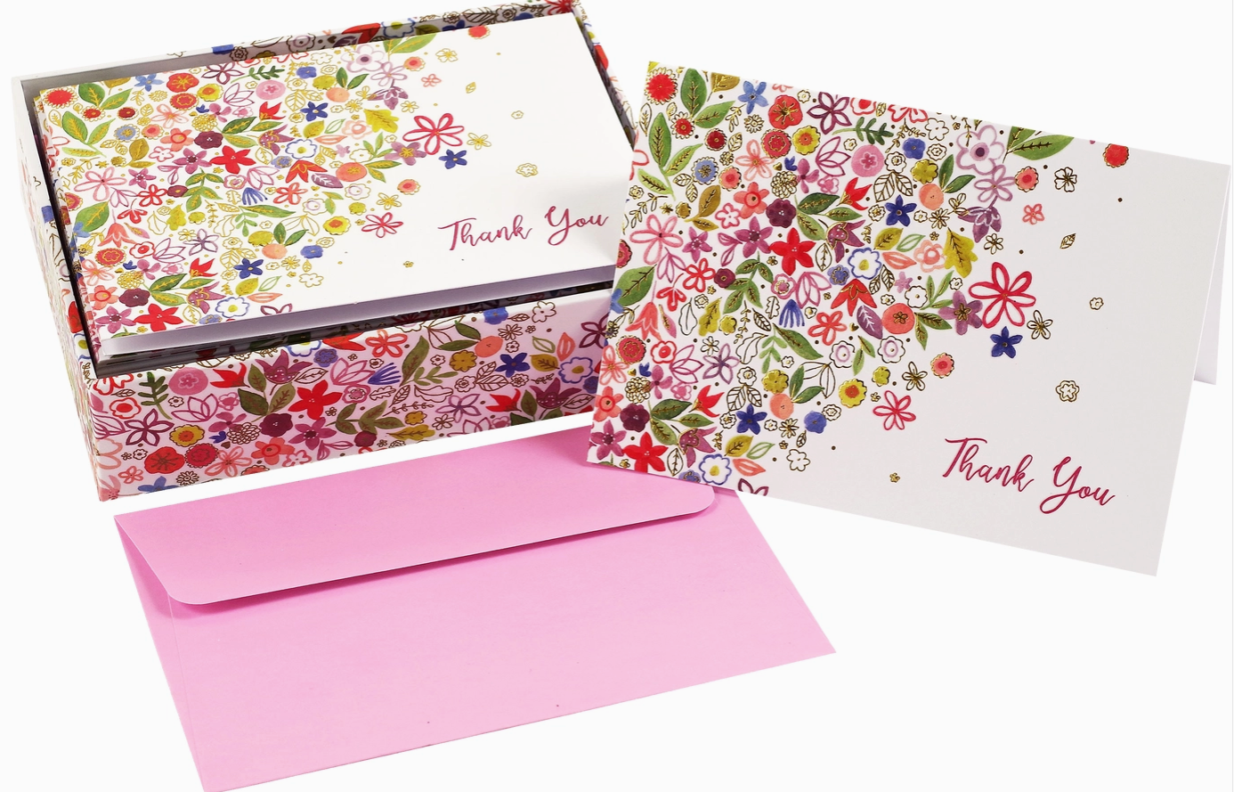 Floral Daydream Thank You Note Cards