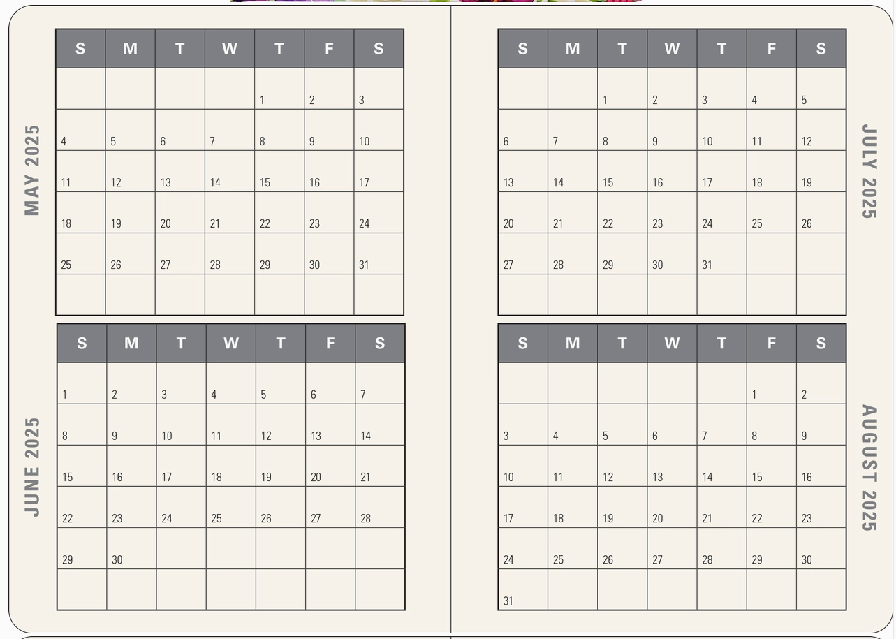2025 Weekly Peony Planner