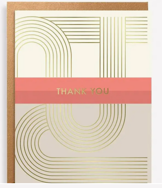 Modern Foil Strip Stationery