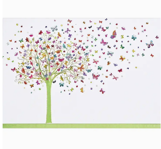 Tree of Butterflies Note Cards