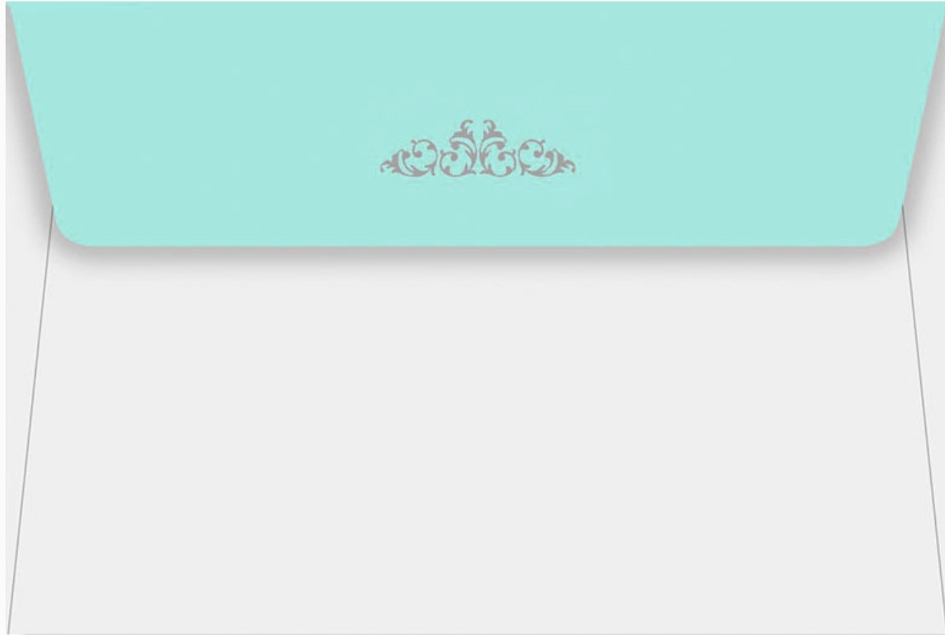 Blue Elegance Thank You Note Cards